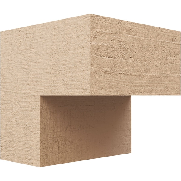 Ekena Millwork 10"W x 10"D x 10"H Wide Chapel Hill Rough Cedar Woodgrain TimberThane Corbel, Primed Tan CORUR10X10X10CHPRCPR - main